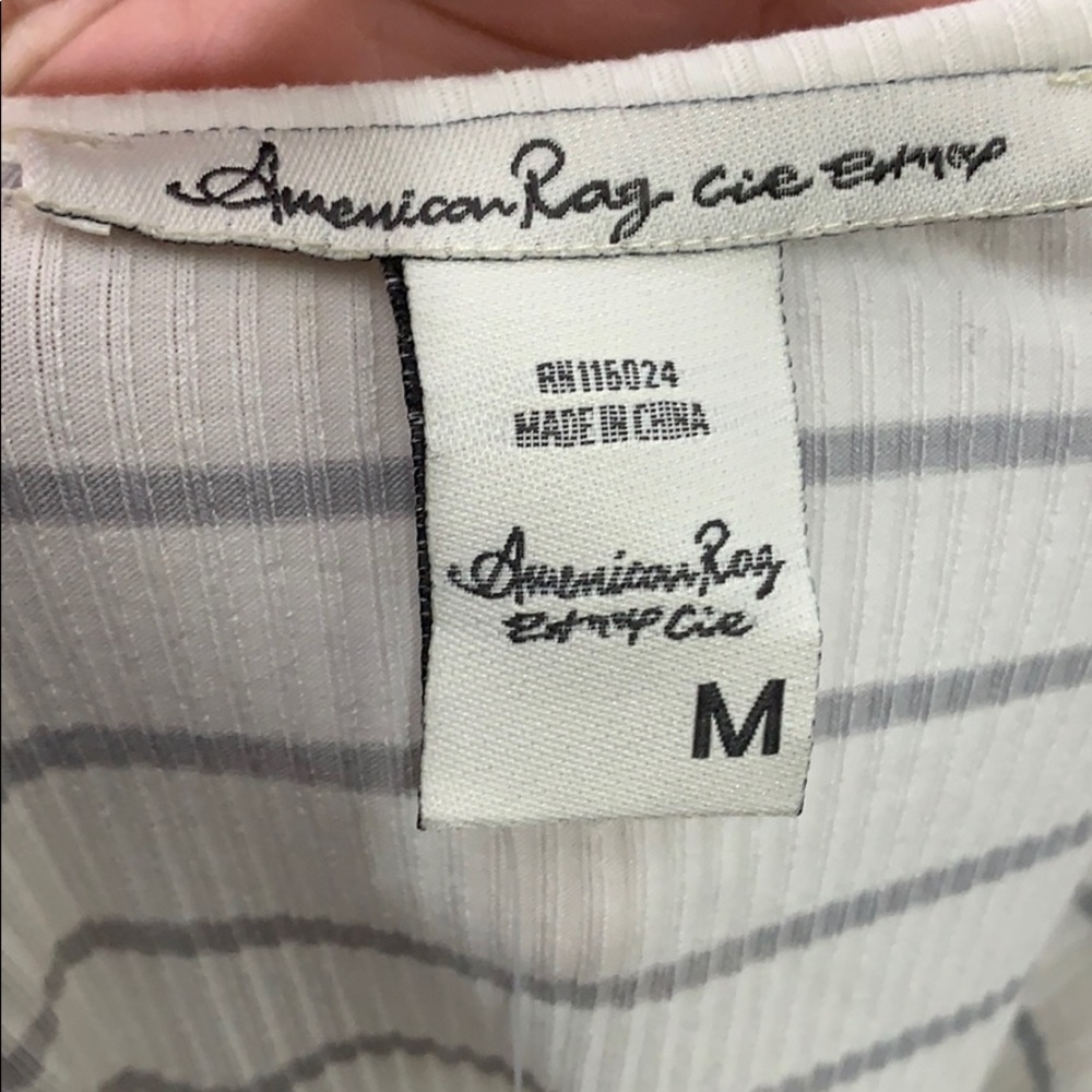 American Rag twist front balloon sleeve top - Picture 4 of 6